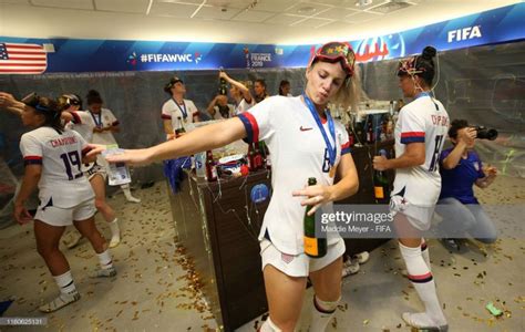 Julie Ertz of the USA celebrates with the FIFA Women's World Cup ...