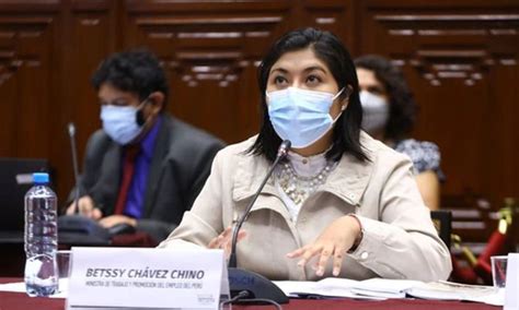 Betssy Chávez Ministra De Trabajo Fue Censurada Por El Pleno Del Congreso