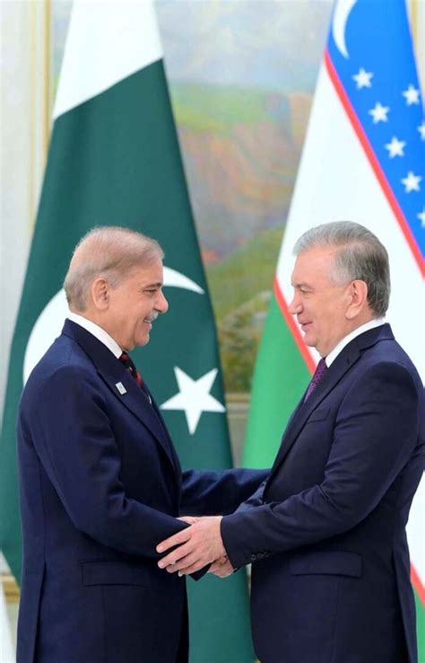 Muhammad Shehbaz Sharif Meets With President Of Uzbekistan He Shavkat