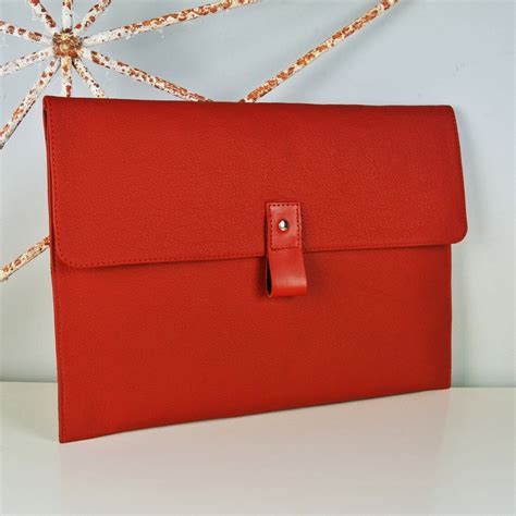 12.9 Leather iPad Pro Case Red Personalised iPad - Etsy