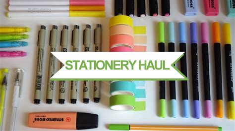 Stationery Haul Schreibwaren Einkauf Kreative Diy Ideen Youtube