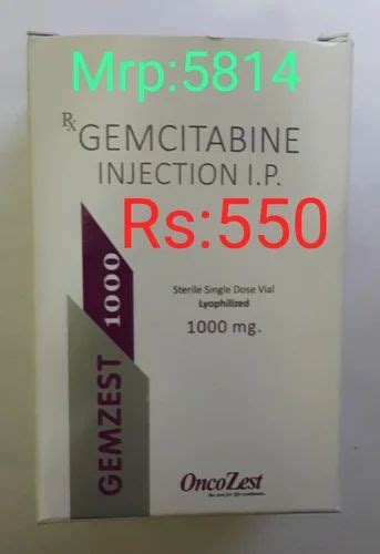 Gemcitabine Injection Ip 200 1000 Mg Neetco BioPharma At Rs 225 Vial