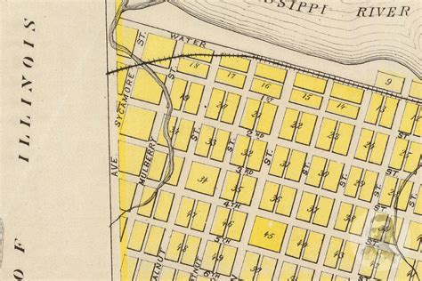 Vintage Lee County IA Map 1875 Old Iowa Map Historical Wall | Etsy