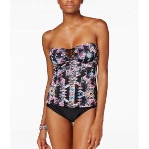 Hula Honey Swim Hula Honey Strapless Bikini Tankini Set Xs Poshmark