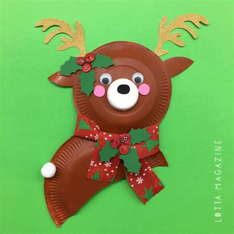 Paper Plate Reindeer Craft