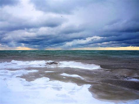 Lake Ontario Winter Storm Photograph by Heather Allen - Fine Art America