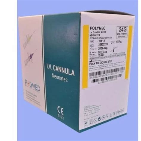 Plastic Polymed IV Cannula 24 Gauge Size 19mm At Rs 1050 Box In Thane