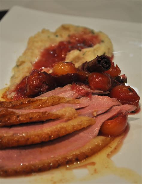 Cook'n With Class: Crispy-skin Duck Breast with Stewed Cherries