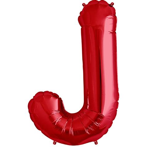 Balloon 34″ Letter J Red
