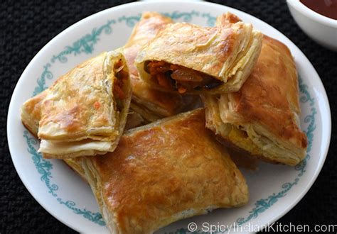 Vegetable Puff How To Make Veg Puff Spicy Indian Kitchen