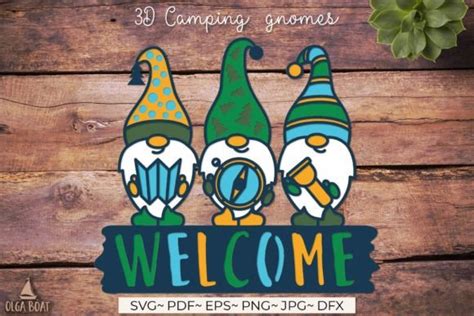 Camping Welcome Gnomes Svg Camper Sign Graphic By Olga Boat Design