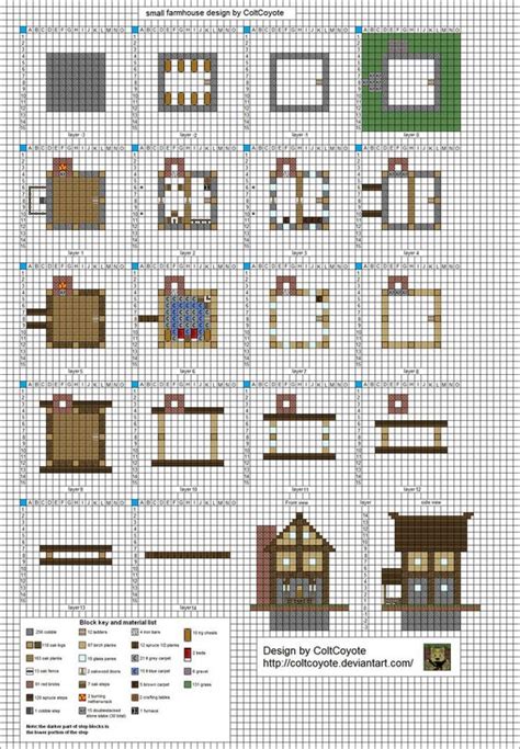 Minecraft House Blueprints