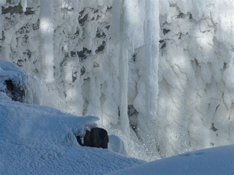 Kostenlose Foto Landschaft Natur Wasserfall Schnee Winter