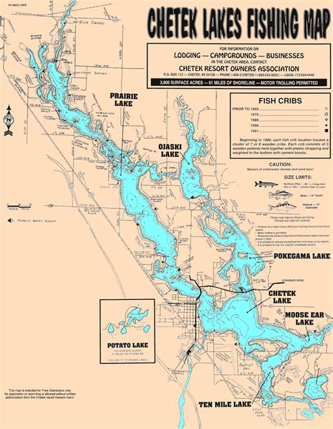 Chetek Lakes Fishing Map Chetek Wisconsin • Mappery