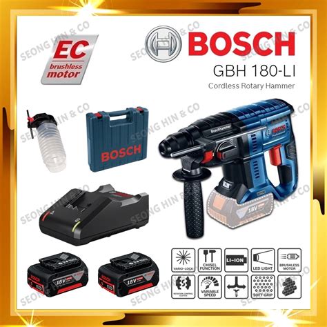 Bosch Gbh Li V Brushless Cordless Rotary Hammer Drill Gbh Li