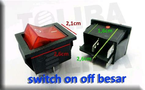 Jual Switch On Off Kaki 4 Saklar On Off 4 Pin 16A Di Lapak Terang