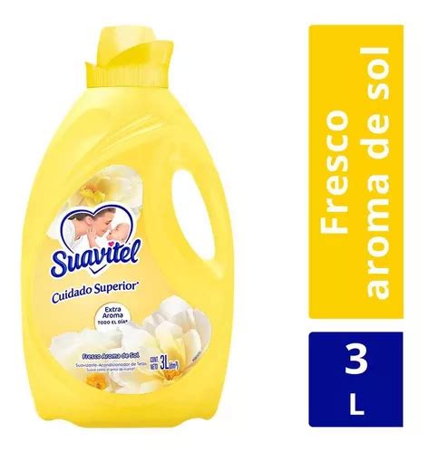 Suavizante De Telas Suavitel Cuidado Superior Fresco Aroma De Sol 3l