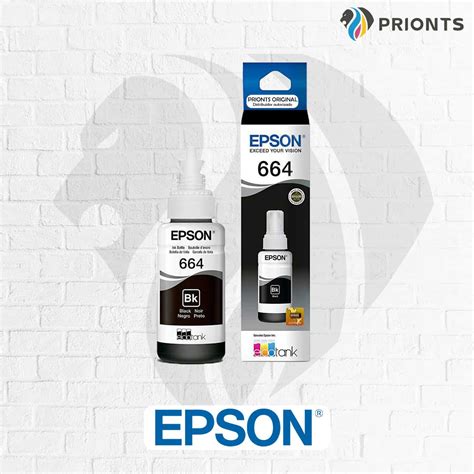 Recarga Tinta Epson T664120 664 Original Negro Imp L200 210 350