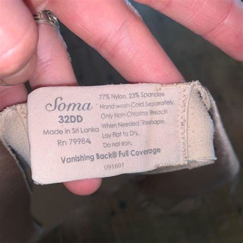 Soma Vanishing Back Nude Satiny Comfortable Full Depop