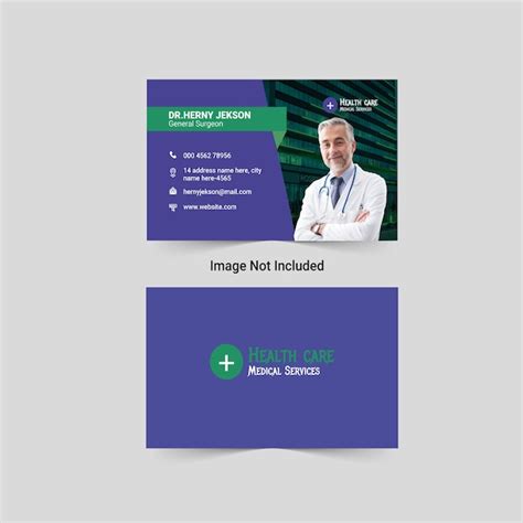 Premium Vector Medical Business Card Template