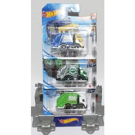 Hot Wheels Total Disposal Caminhao De Lixo Kit As Variacoes Shopee Brasil