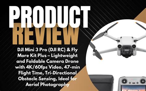 Review Dji Mini 3 Pro Dji Rc And Fly More Kit Plus Lightweight And Foldable Camera Drone With