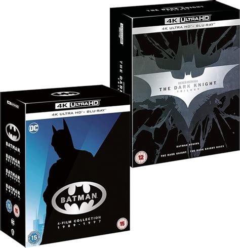 Batman 4 Film Collection The Dark Knight Trilogy 4K Ultra HD Blu