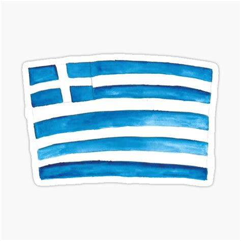 "Greek Flag" Sticker for Sale by emigdesignco | Redbubble