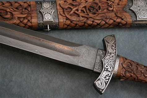 Double Edged Damascus Sword