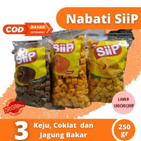 Jual NABATI SiiP Bite Size 3 Pilihan Rasa Keju Cokelat Jagung Bakar