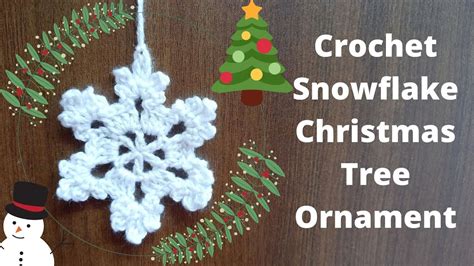 How To Crochet Christmas Ornaments Crochet Snowflake Pattern Free