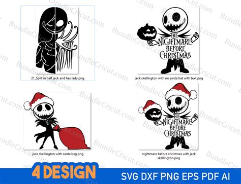 Jack Skeleton Face Svg Jack Skellington Svg Jack Skelton Svg Bundle