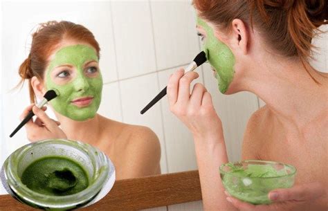 Le Masque à la menthe Green tea face mask Avocado face mask