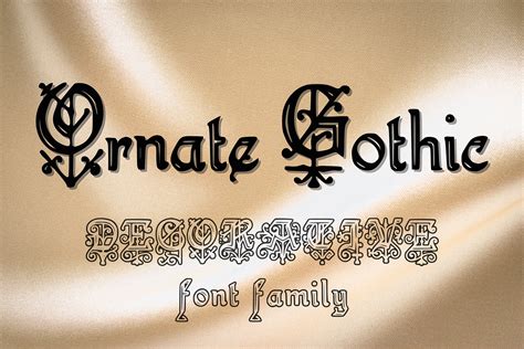 Ornate Gothic Font By The Tenacious Type Studio · Creative Fabrica