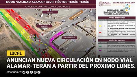 Anuncia SIDURT nueva circulación en nodo vial Alamar Terán a partir