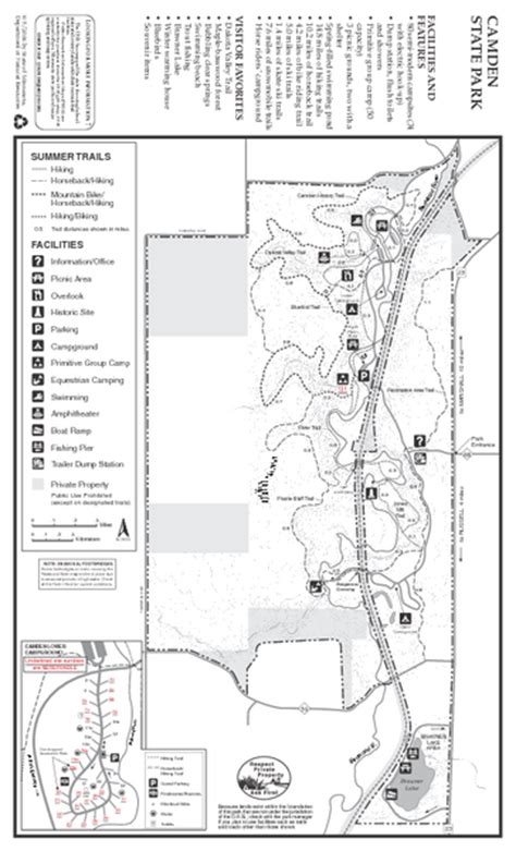 Camden State Park Summer Map - 1897 Country Rd 68 Lynd MN • mappery