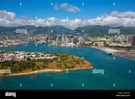 Honolulu Harbor Oahu Hawaii Stock Photo Alamy