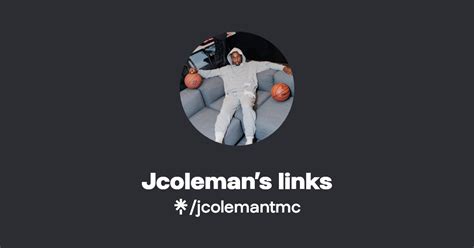 Jcolemans Links Instagram TikTok Linktree