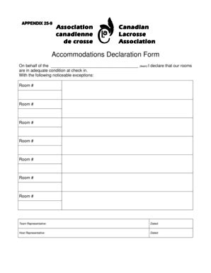 Fillable Online Cla Accommodations Declaration Form Fax Email Print