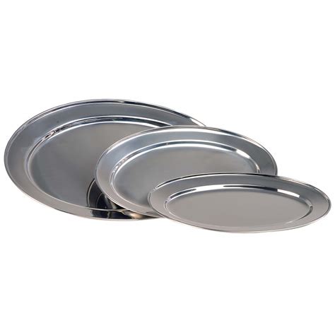 Buy Stainless Steel Oval Serving Plates Online Caterweb