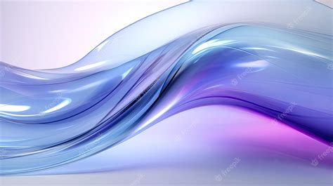 Premium Ai Image Purple And Blue Glass Background Flowing Motion