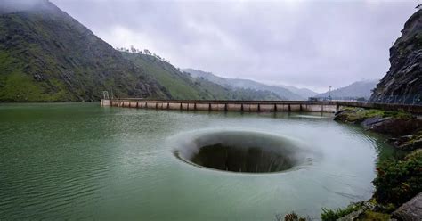 Terrifying Ft Wide Portal From Hell Opens In Lake Leaving People