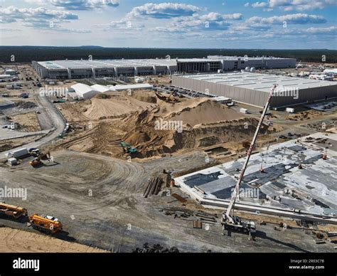 Gigafactory 4 in Germany under construction Stock Photo - Alamy