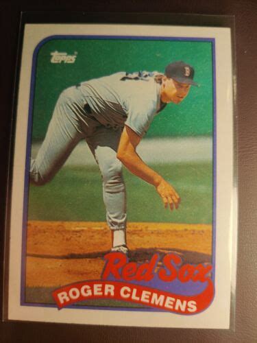 1989 Topps Roger Clemens 450 Boston Red Sox Baseball Card EBay