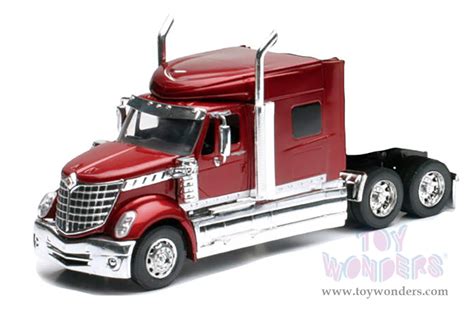 New Ray Long Haul Trucker International Lonestar Flatbed With