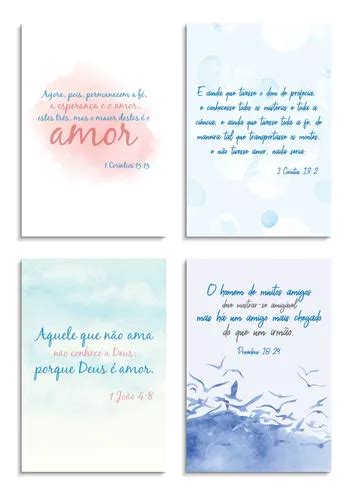 Placas Decorativas Frases B Blicas Religiosas X Cm Kit Un