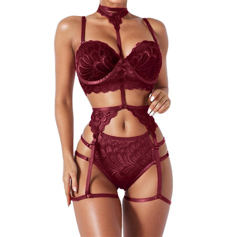 Ehqjnj Bodysuit Lingerie Women S Lingerie Set Lace Style Ribbon Doll