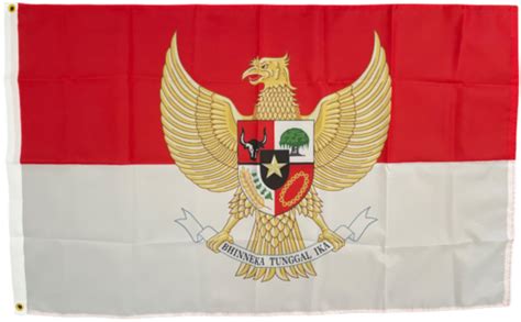 Indonesia Coat Of Arms Flag 150 x 90cm - Custom Flag Australia