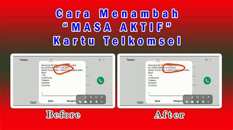 Cara Menambah Masa Aktif Kartu Telkomsel YouTube