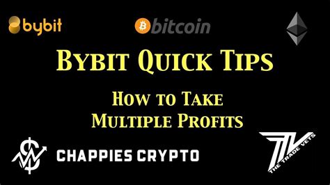 Bybit Tutorial How To Take Multiple Profits And Set A Stop Loss How To